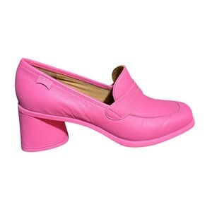 Camper Pink Heel Loafers- Kiara Size 40 EU 9 US